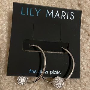 Lily Maris Crystal Ball Hoops
